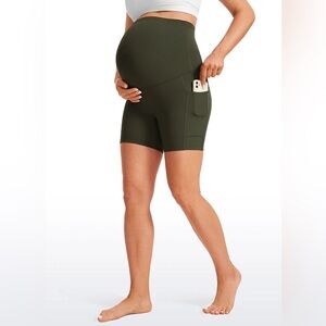 Butterluxe Maternity Pockets Shorts 5''- Super High Waist
